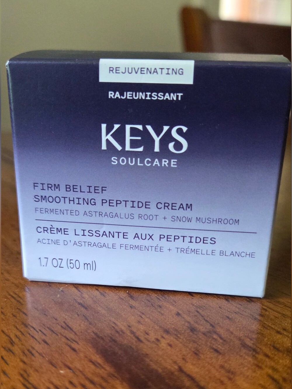 KEYS Soulcare Firm Belief Smoothing Peptide Cream — 50ml FULL SIZED